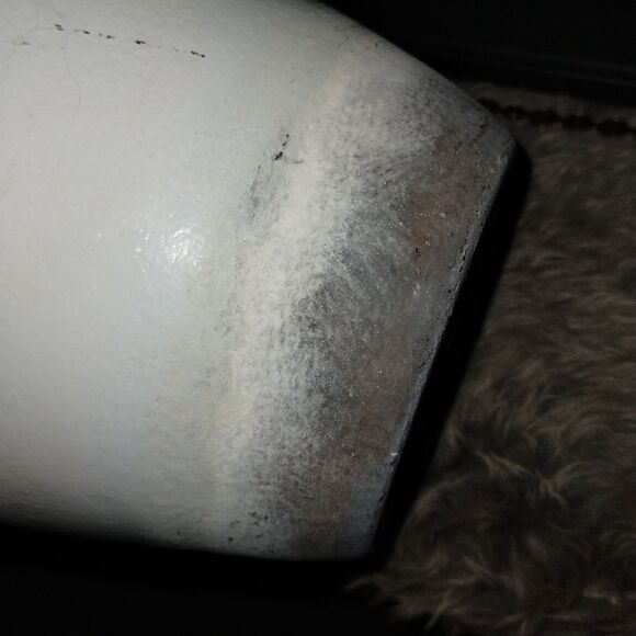 Metal Pitcher Vase Pale Blue with Shades of Grey - Picture 4 of 7